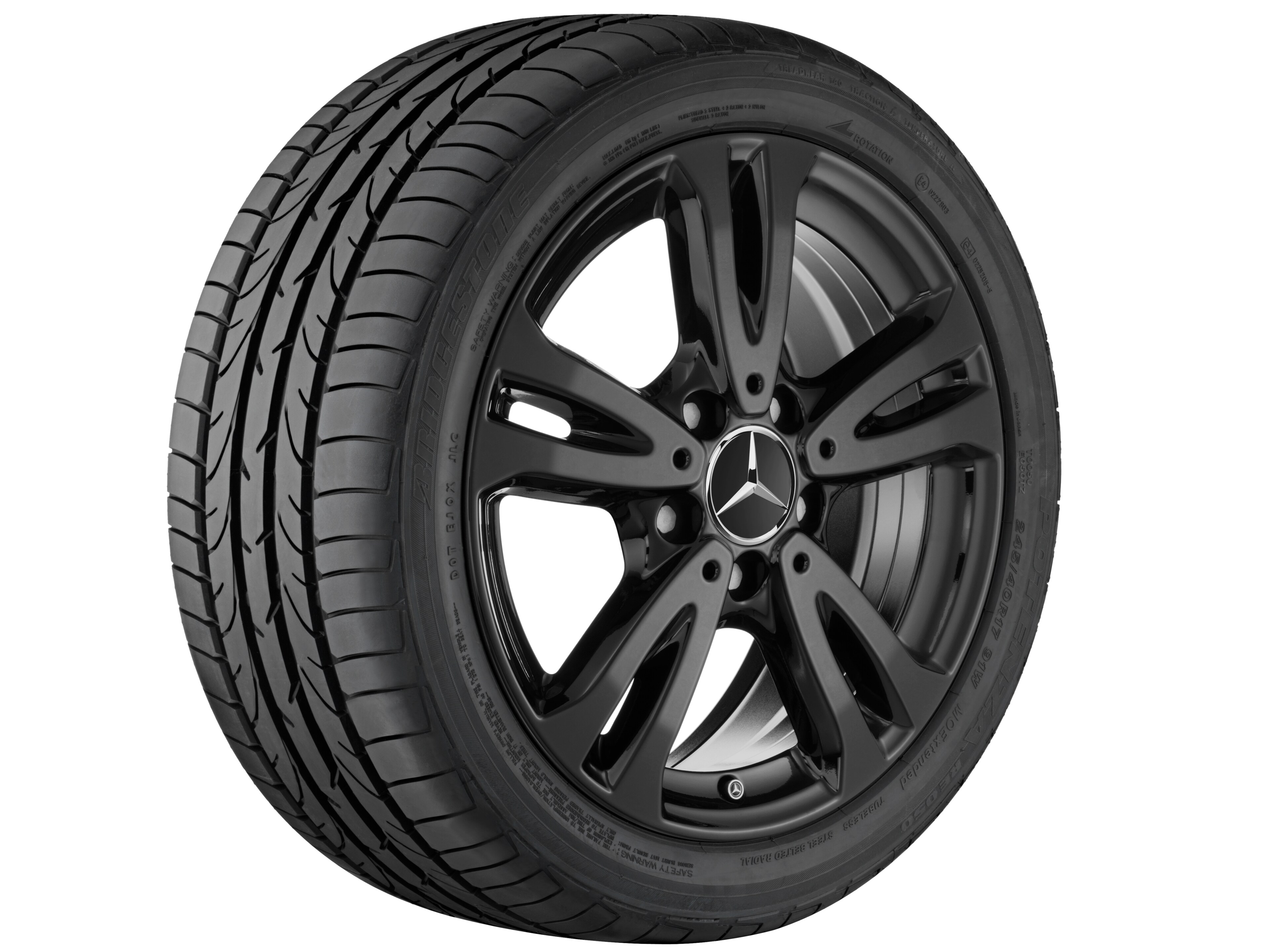 Janta aliaj Mercedes-Benz 5-twin-spoke 5x112 6,5 J x 16 ET 49 A-Class, B-Class, CLA W176, C117, W246