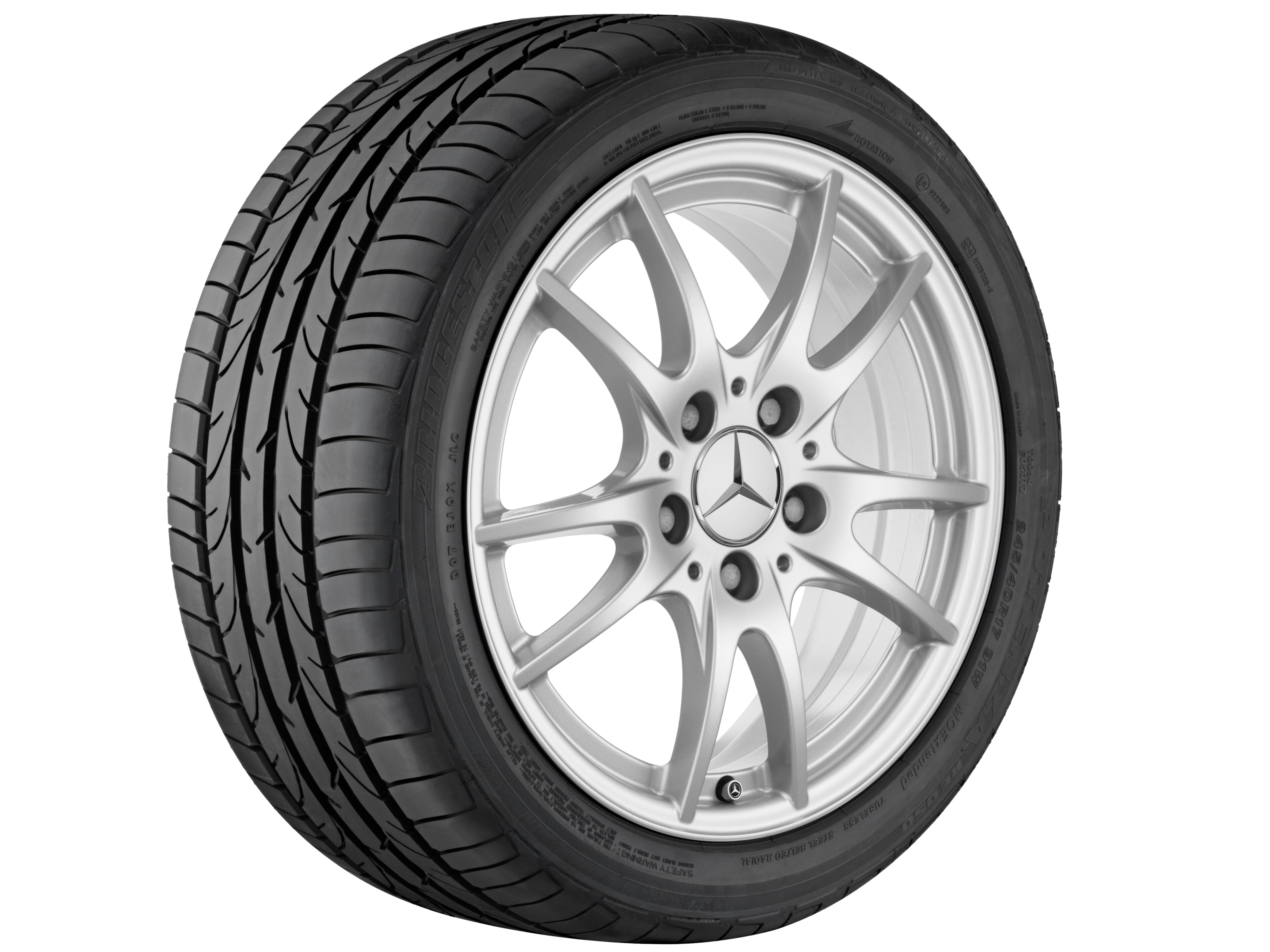 Janta aliaj Mercedes-Benz 5-twin-spoke 5x112 6,5 J x 16 ET 49 A-Class, B-Class, CLA W176, C117, W246