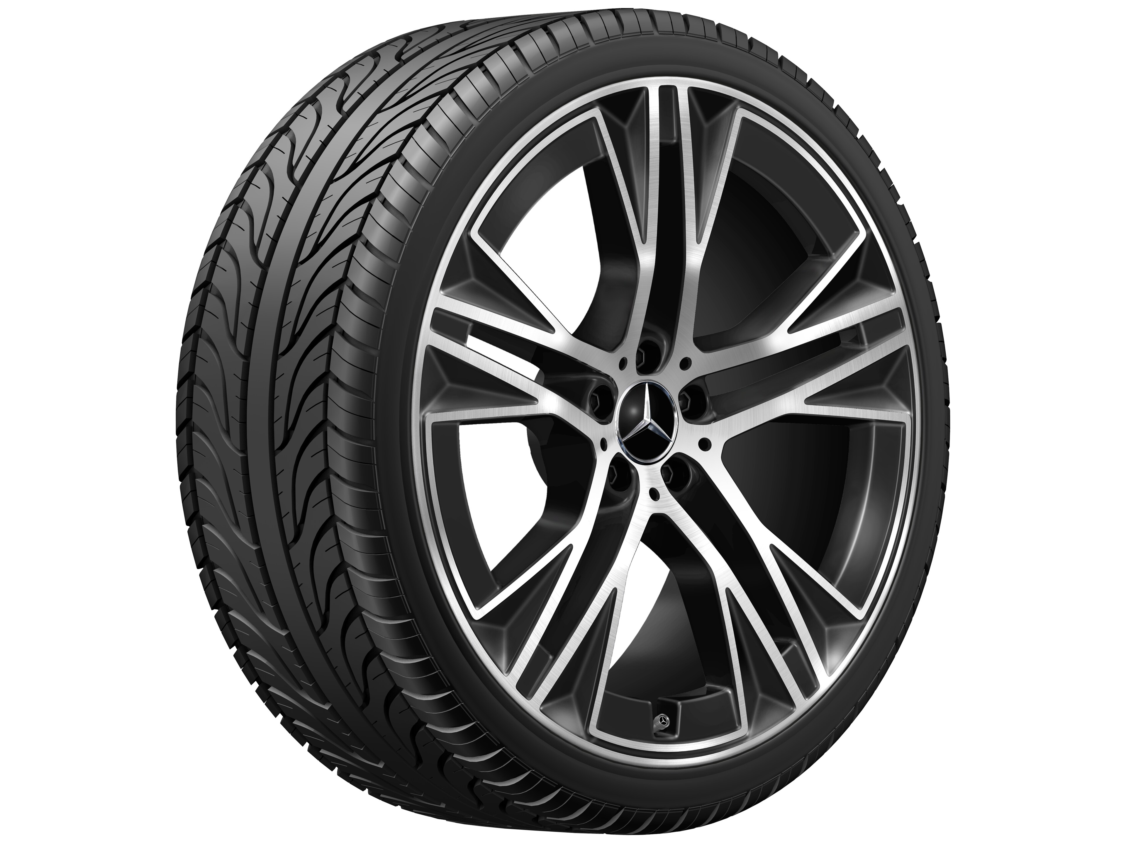 Janta aliaj Mercedes-Benz 5-twin-spoke 5x112 9,5 J x 22 ET 30 EQS SUV, EQS Maybach Z296, X296