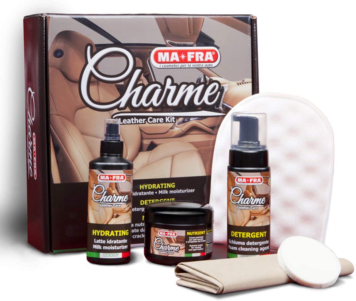 Kit complet intretinere tapiterii de piele MA-FRA Charme