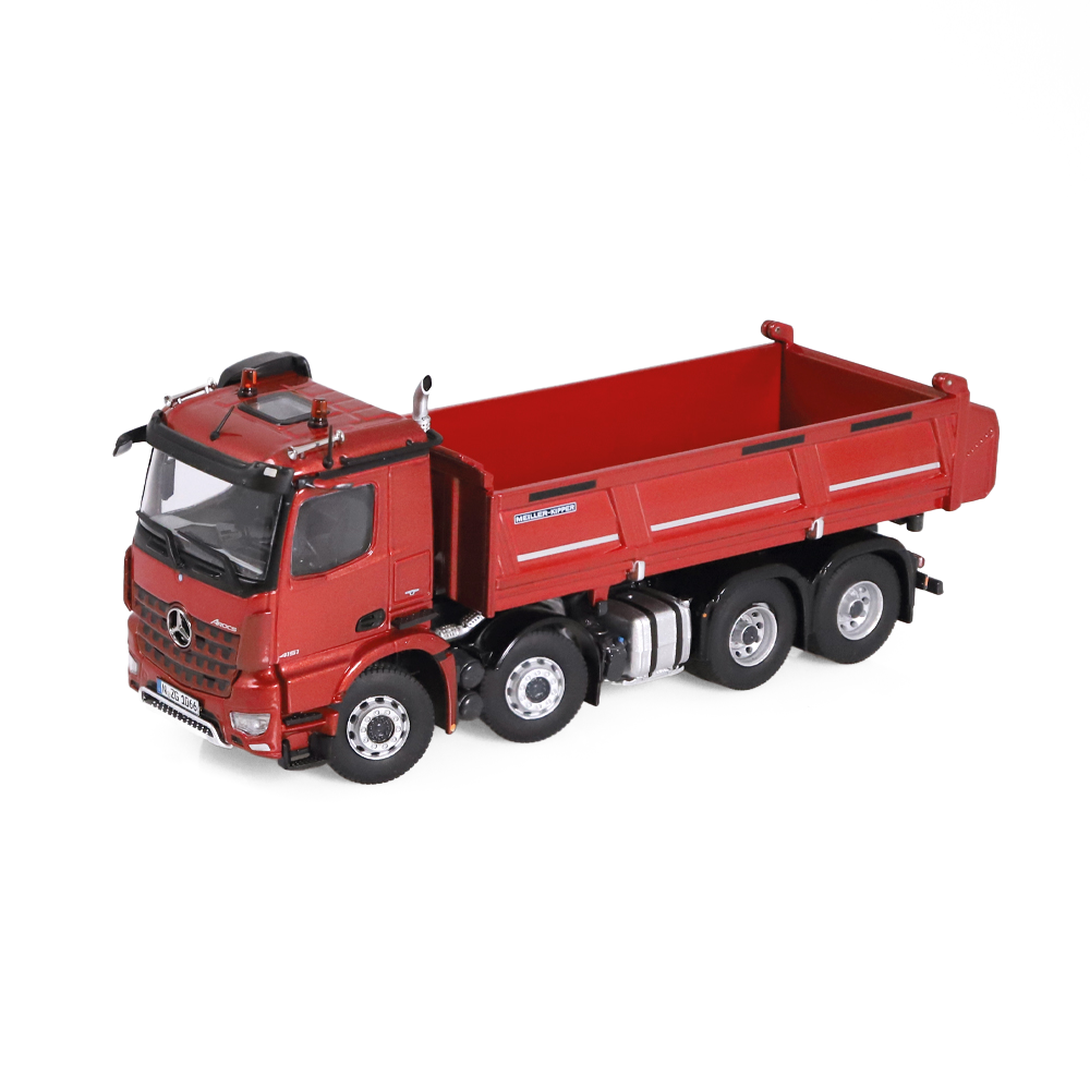 Macheta Arocs Basculanta Mercedes-Benz Trucks, rosu, 1:50