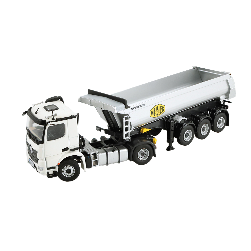 Macheta Arocs semibasculanta Mercedes-Benz Trucks, alb, 1:50