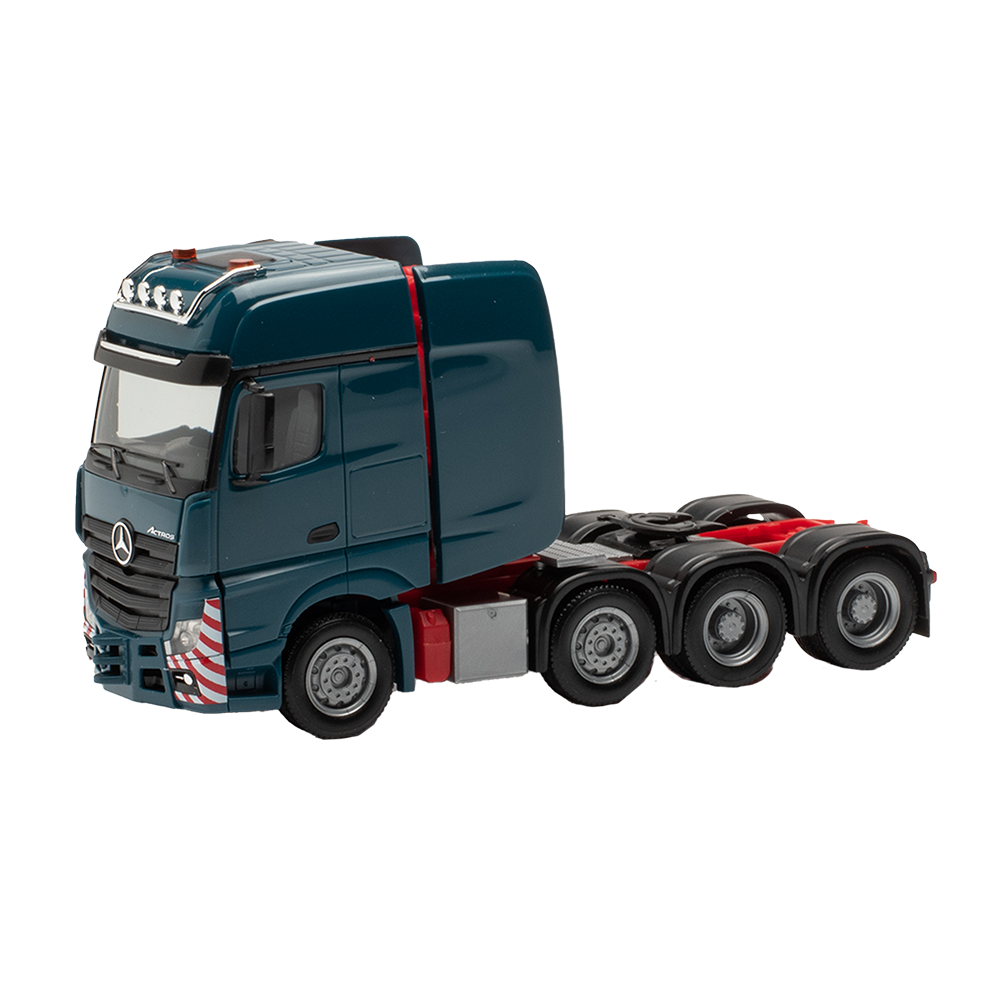 Macheta camion Actros SLT ZM Mercedes-Benz Trucks, albastru oceanic, 1:87