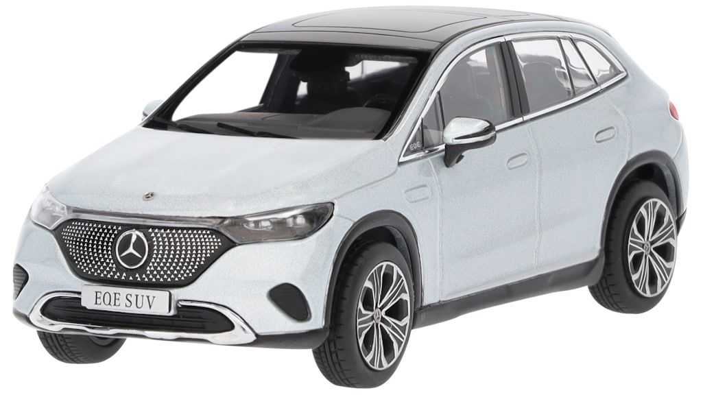 Macheta Mercedes-Benz EQE SUV, Electric Art Line, X294, argintiu, 1:43