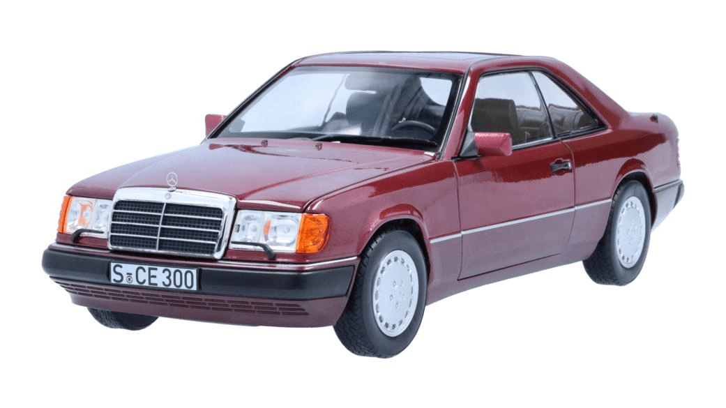 Macheta, Mercedes-Benz, 300 CE-24 Coupé C124 (1988-1992), Rosu Almadin, 1:18