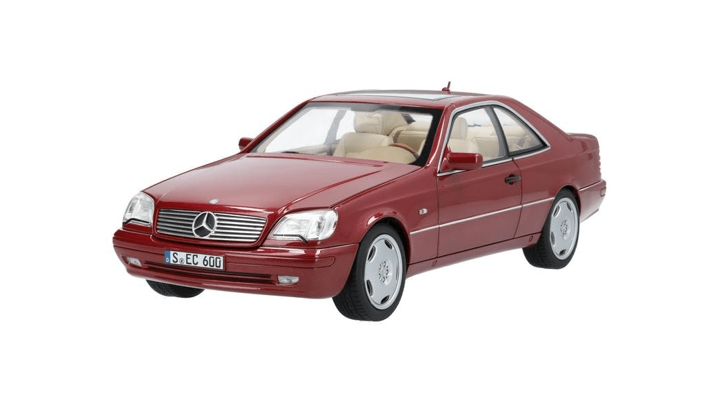 Macheta Mercedes-Benz CL600, C140 (1996-1998), Rosu, 1:18