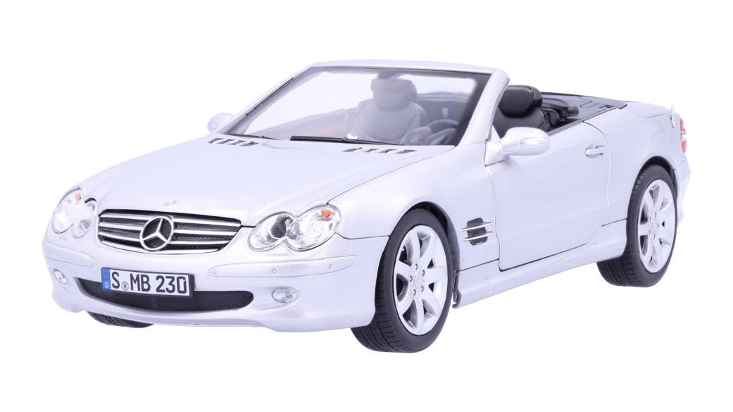 Macheta Mercedes-Benz, SL 500 R 230 (2001-2006), Argintie, 1:18