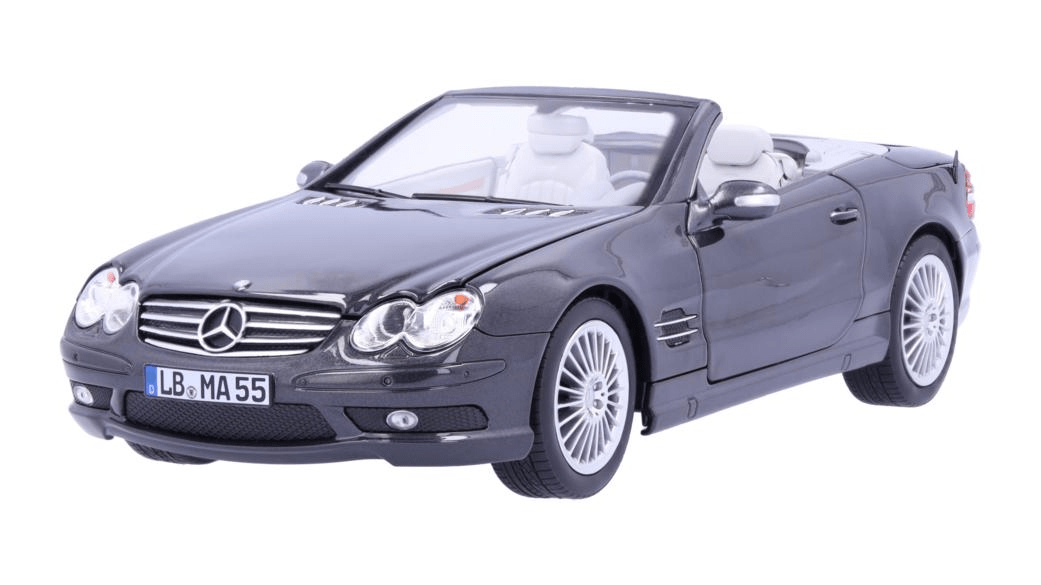 Macheta Mercedes-Benz, SL 55 AMG R 230 (2001-2006), Negru Obsidian, 1:18