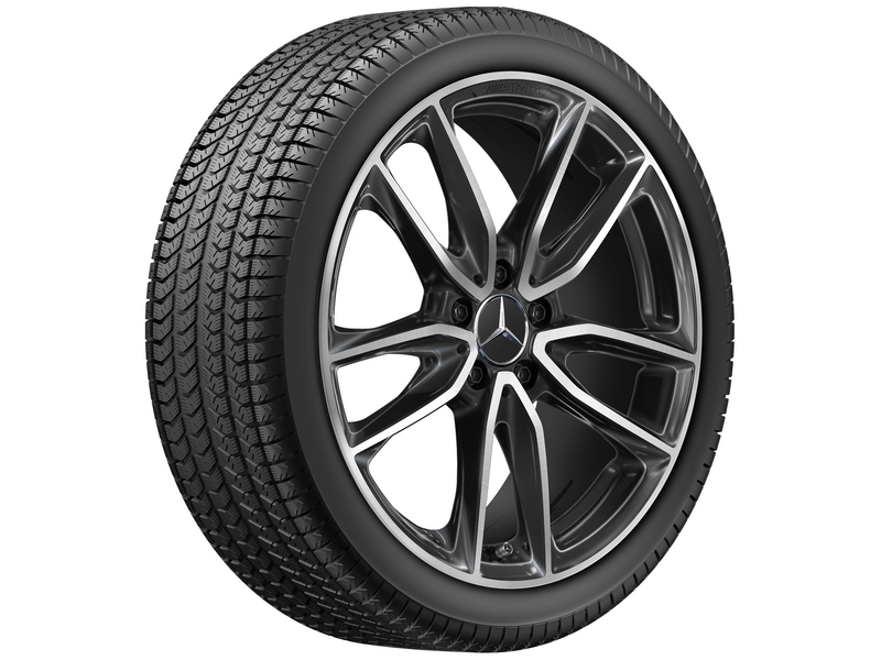 Roata completa iarna originala Mercedes AMG A-Class (W/V177) B-Class (W247) CLA (C/X118) Anvelopa Pirelli 225/40R19 93H W SottoZero 3 MO Janta aliaj AMG 5-twin-spoke 5x112 7.5JxR19 ET49