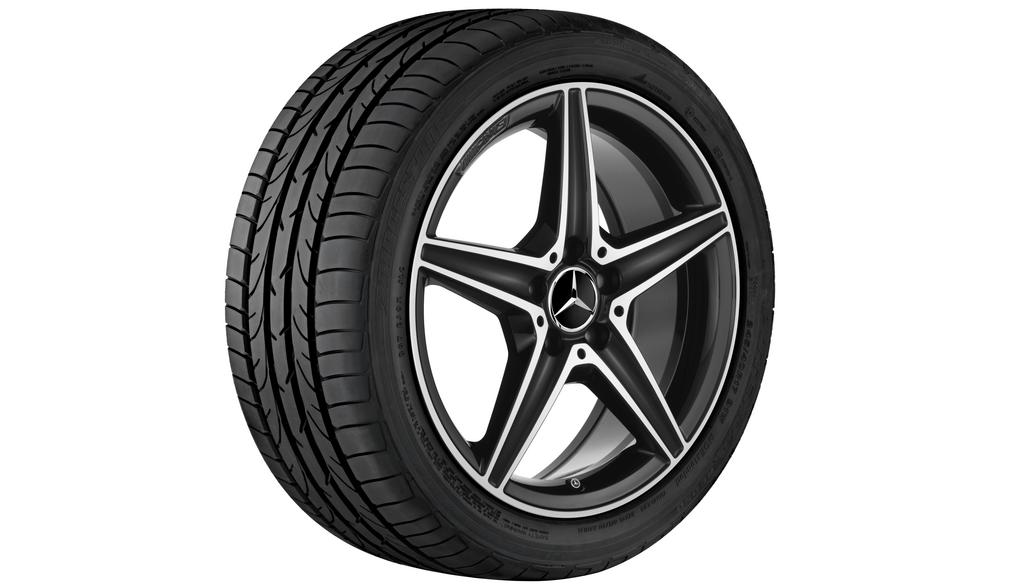 Roata completa iarna originala Mercedes AMG C-Class (205) Anvelopa Pirelli 225/45R18 95V W SottoZero 3 MO Janta aliaj AMG 5-spoke 5x112 7.5JxR18 ET33