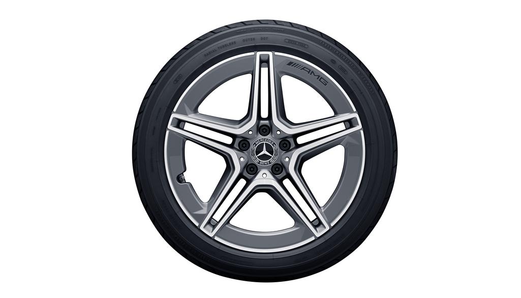 Roata completa iarna originala Mercedes AMG CLS (C257) Anvelopa Michelin 245/40R19 98V Pilot Alpin 5 MO Janta aliaj AMG 5-twin-spoke 5x112 8JxR19 ET10