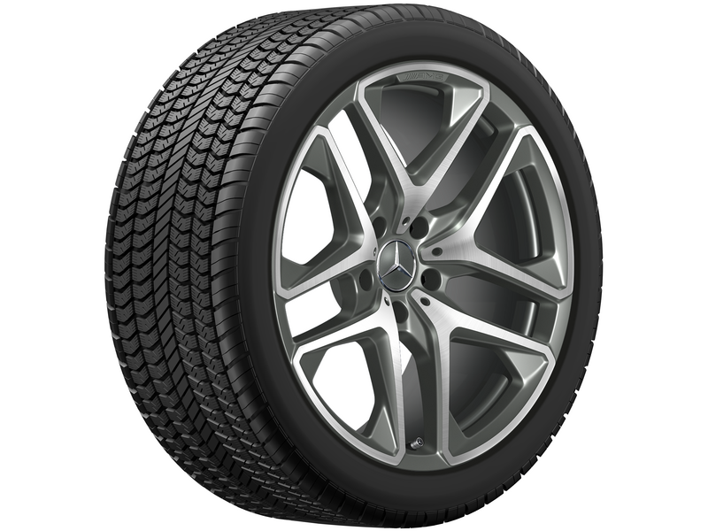 Roata completa iarna originala Mercedes AMG G-Class (463) Anvelopa Pirelli 275/45R21 110V Scorpion Winter MO1 Janta aliaj AMG 5-twin-spoke 5x112 10JxR21 ET33