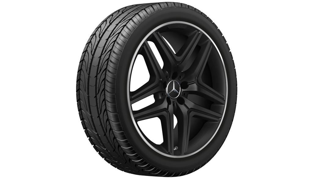 Roata completa iarna originala Mercedes AMG GLA (H247) si GLB (X247) Anvelopa Michelin 255/40R20 101V Pilot Alpin 5 MO1 Janta aliaj AMG 5-twin-spoke 5x112 8.5JxR20 ET51.5