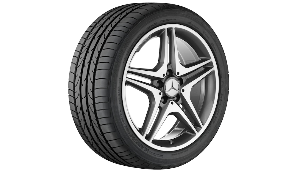 Roata completa iarna originala Mercedes-AMG GLA X156 Anvelopa Pirelli 215/55 XL 99V W SottoZero 3 MO Janta aliaj 5-twin-spoke 5x112 7.5JxR18 ET42.5