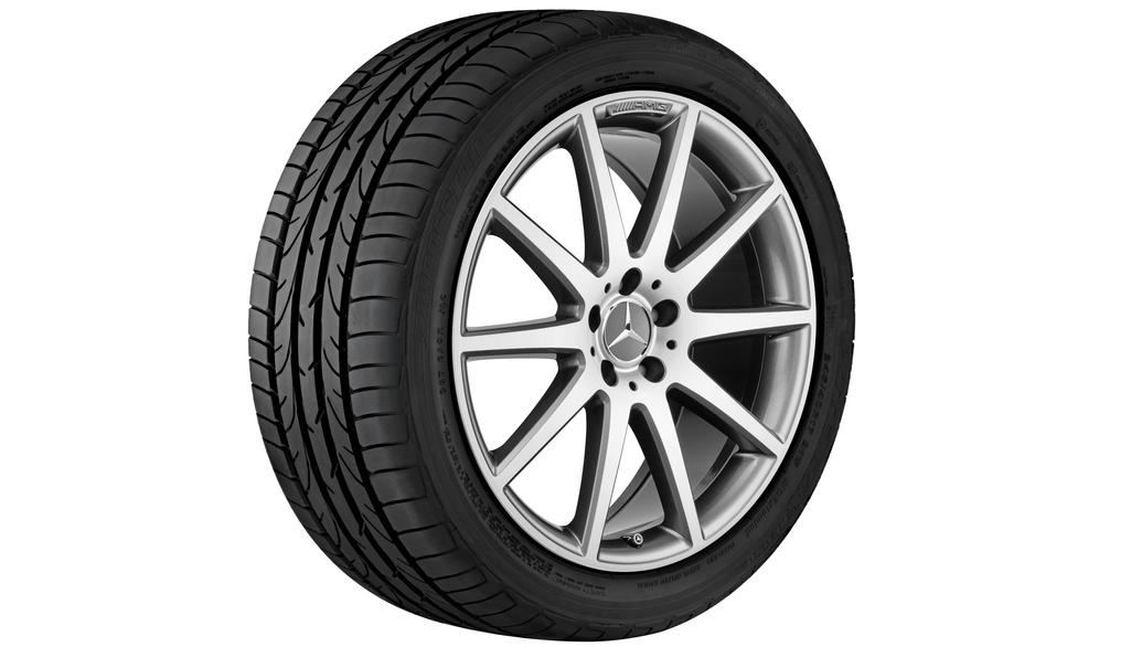 Roata completa iarna originala Mercedes AMG GLC (X253) si GLC-Coupe (C253)  Anvelopa Pirelli 235/55R19 101H Scorpion Winter MOE Janta aliaj AMG 10-spoke 5x112 8JxR19 ET19