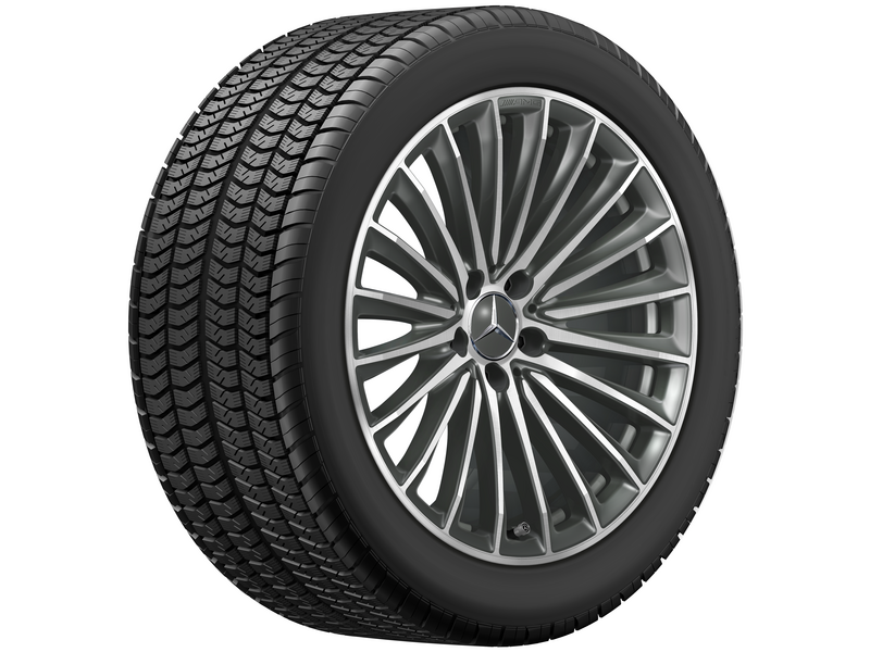 Roata completa iarna originala Mercedes AMG SL (R232) Anvelopa Pirelli 255/45R19 104V P Zero Winter MO1 Janta aliaj AMG multi-spoke 5x112 9.5JxR19 ET50.5