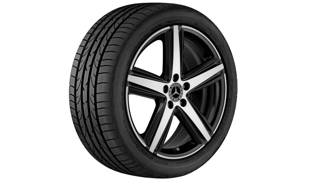 Roata completa iarna originala Mercedes-Benz A-Class (W/V177) B-Class (W247) CLA (C/X118) Anvelopa Pirelli 225/40R19 93H W SottoZero 3 MO Janta aliaj 5-spoke 5x112 7.5JxR19 ET49