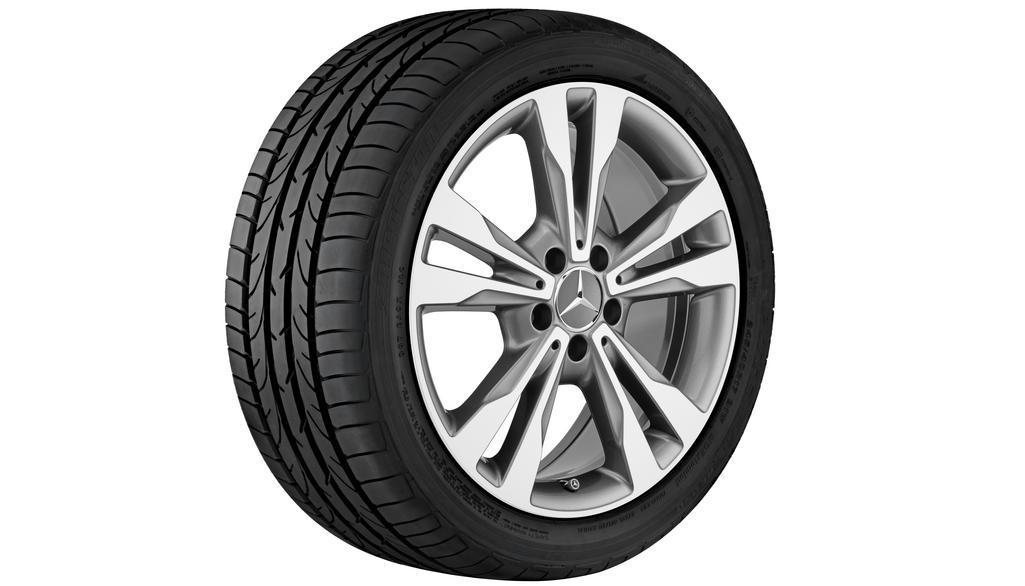 Roata completa iarna originala Mercedes-Benz C-Class (205) Anvelopa Continental 225/45R18 95H WinterContact TS 850 P MOE Janta aliaj 5-twin-spoke 5x112 7.5JxR18 ET44