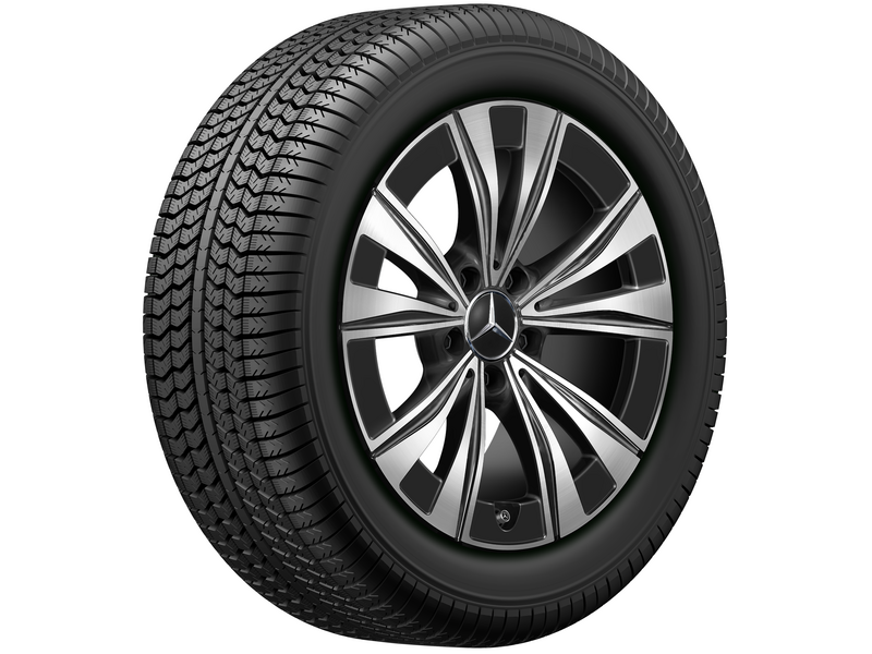 Roata completa iarna originala Mercedes-Benz C-Class (206) Anvelopa Continental 225/55R17 97H WinterContact TS 850 P MO Janta aliaj 5-twin-spoke 5x112 7.5JxR17 ET44