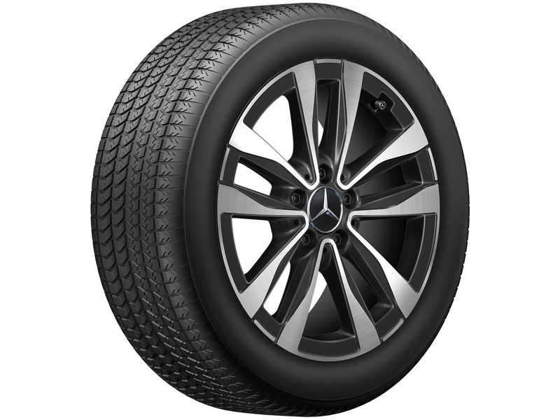 Roata completa iarna originala Mercedes-Benz C-Class (206) Anvelopa Michelin 225/50R17 98H Pilot Alpin 5 MO Janta aliaj 5-twin-spoke 5x112 7JxR17 ET44.5