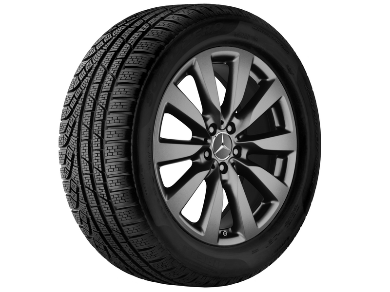 Roata completa iarna originala Mercedes-Benz E-Class (213) si E-Class Coupe (238) Anvelopa Pirelli 245/45R19 102V W SottoZero 3 MO Janta aliaj 10-spoke 5x112 8JxR19 ET38