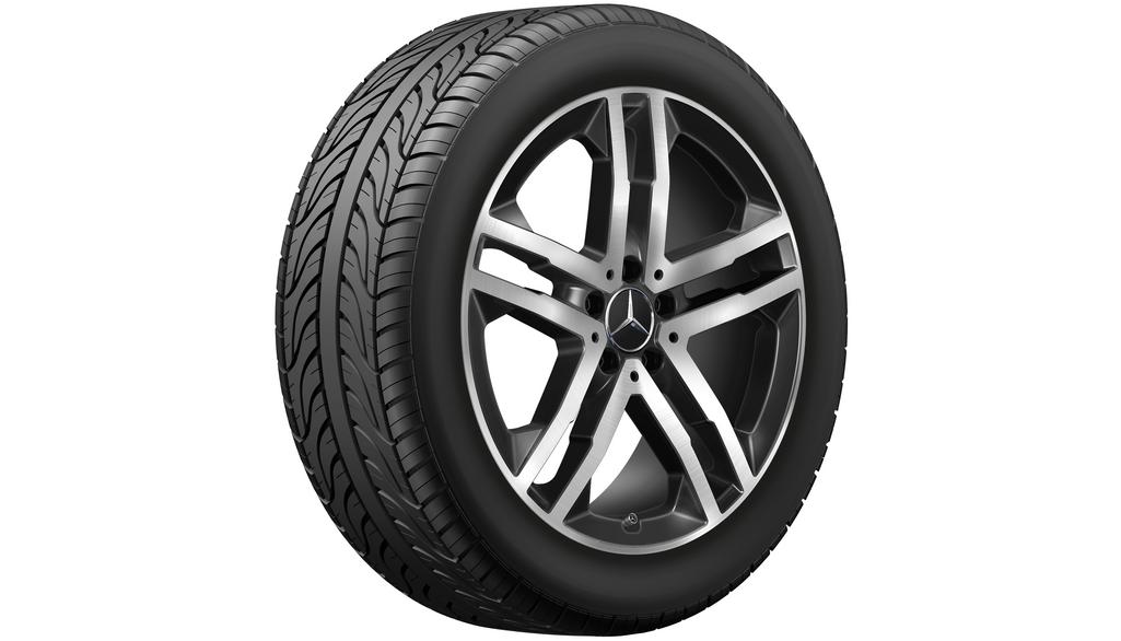 Roata completa iarna originala Mercedes-Benz GLA (H247) si GLB (X247) Anvelopa Bridgestone 235/50R19 99H Blizzak LM001 MO Janta aliaj 5-twin-spoke 5x112 7.5JxR19 ET53