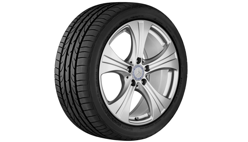 Roata completa iarna originala Mercedes-Benz GLC (X253) si GLC-Coupe (C253)  Anvelopa Bridgestone 235/60R18 103H Blizzak LM-80 EVO MO Janta aliaj 5-spoke 5x112 8JxR18 ET38