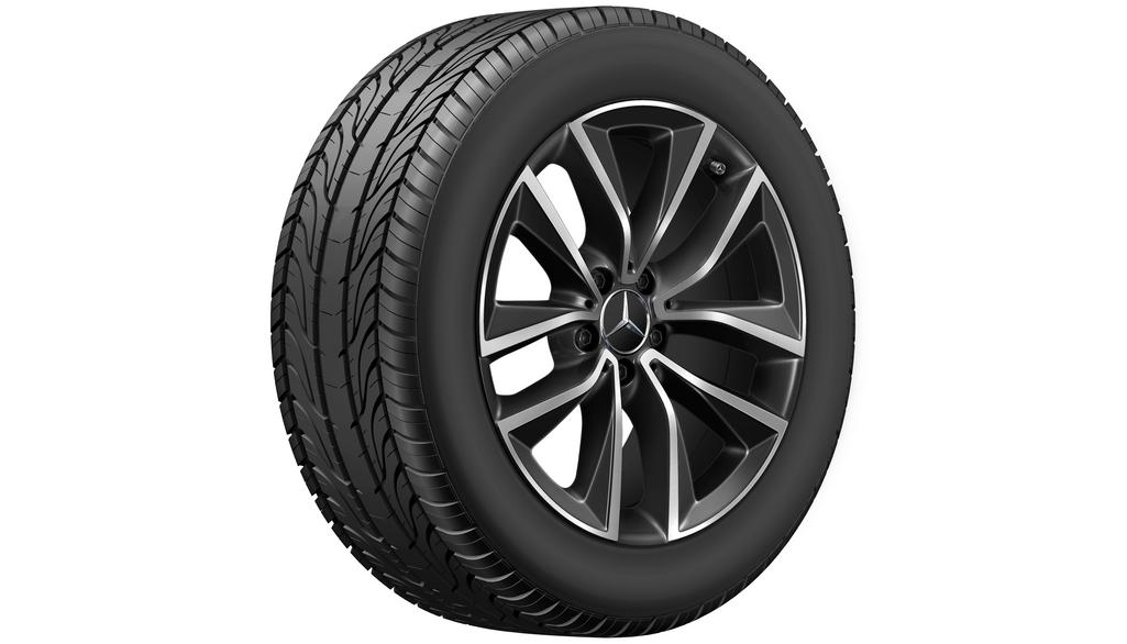 Roata completa iarna originala Mercedes-Benz S-Class (223) Anvelopa Bridgestone 255/50R18 106V Blizzak LM001 MO Janta aliaj 5-twin-spoke 5x112 8JxR18 ET37