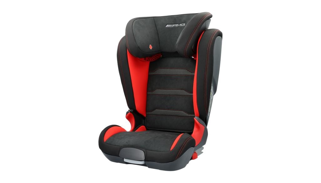 Scaun auto original Mercedes-Benz AMG Kidfix XP negru/rosu