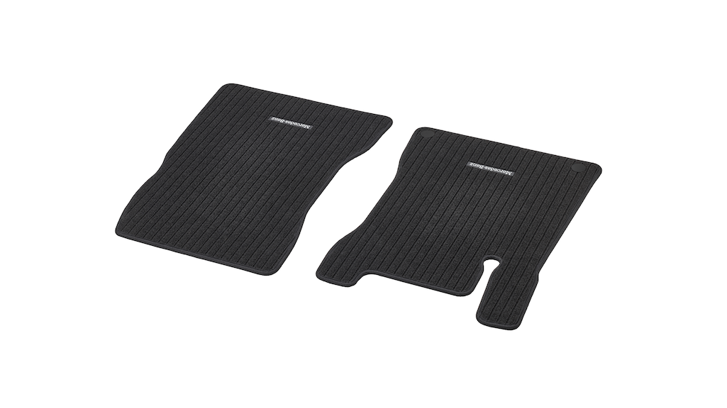 Set 2 covorase fata din textil original Mercedes-Benz Classic pentru GLA H247, negru