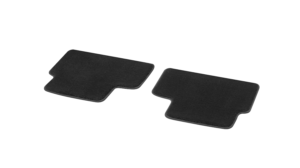 Set 2 covorase spate din velur original Mercedes-Benz Exclusive pentru A-Class W177, negru