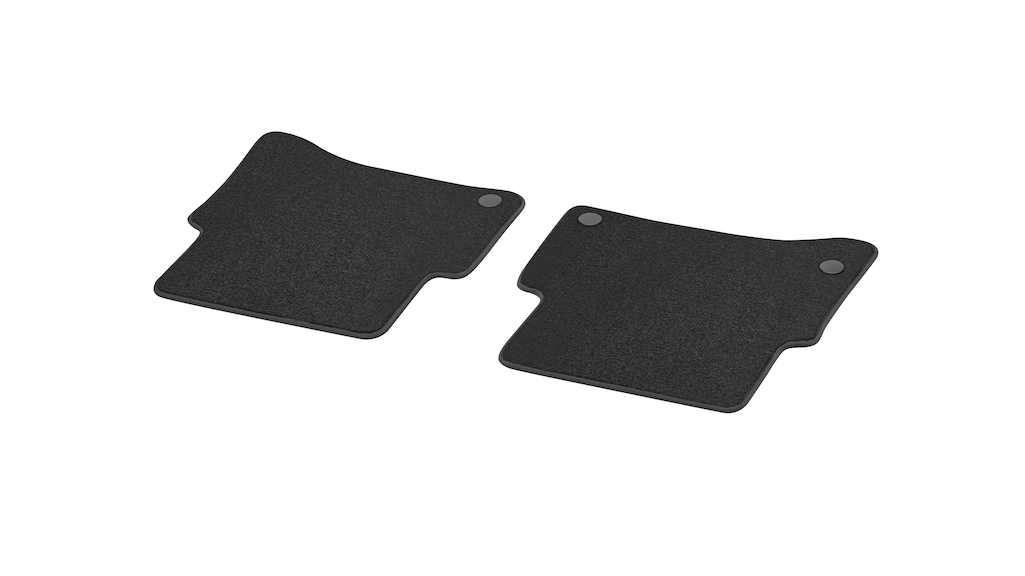 Set 2 covorase spate din velur original Mercedes-Benz Exclusive pentru S-Class W223, negru