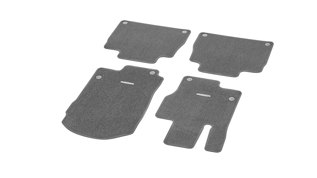 Set 4 covorase din velur original Mercedes-Benz pentru GLE V167, gri magma