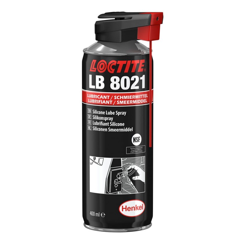 Spray lubrifiant siliconic de uz general Loctite 8021, 400 ml