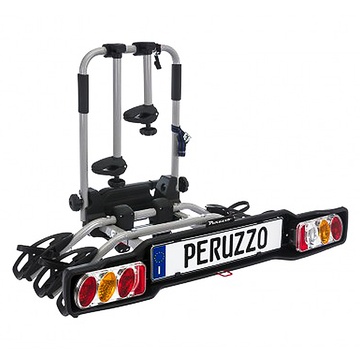 Suport biciclete Peruzzo Parma 3 biciclete 706/3 cu prindere pe carligul de remorcare Gri/Negru