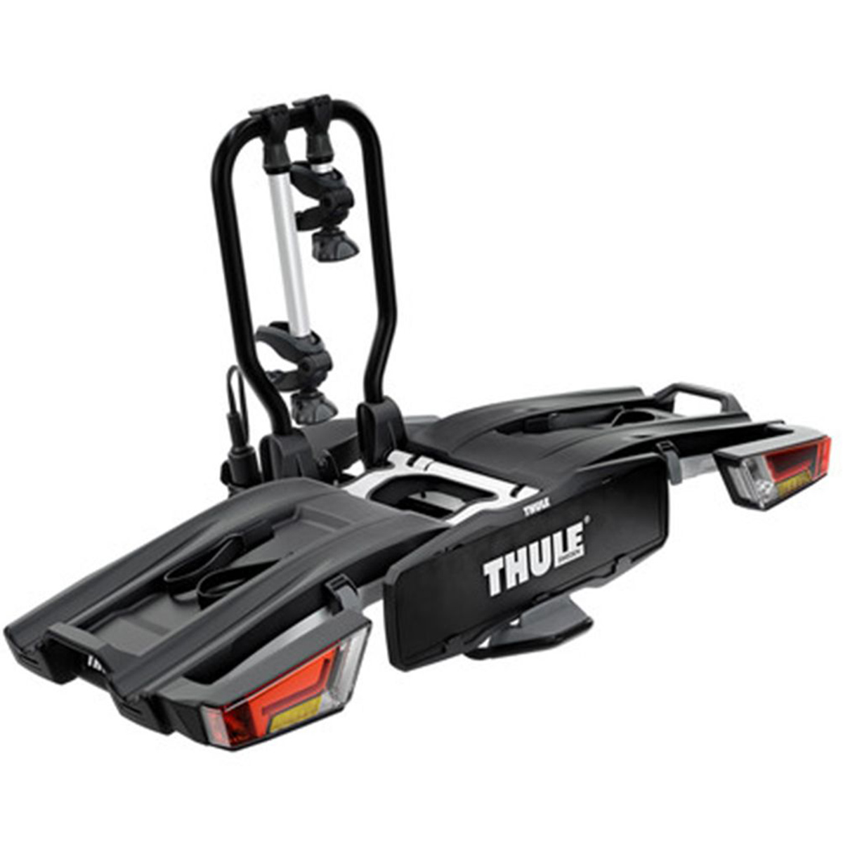 Suport biciclete Thule EasyFold XT 2 cu prindere pe carligul de remorcare - pentru 2 biciclete Negru/Gri