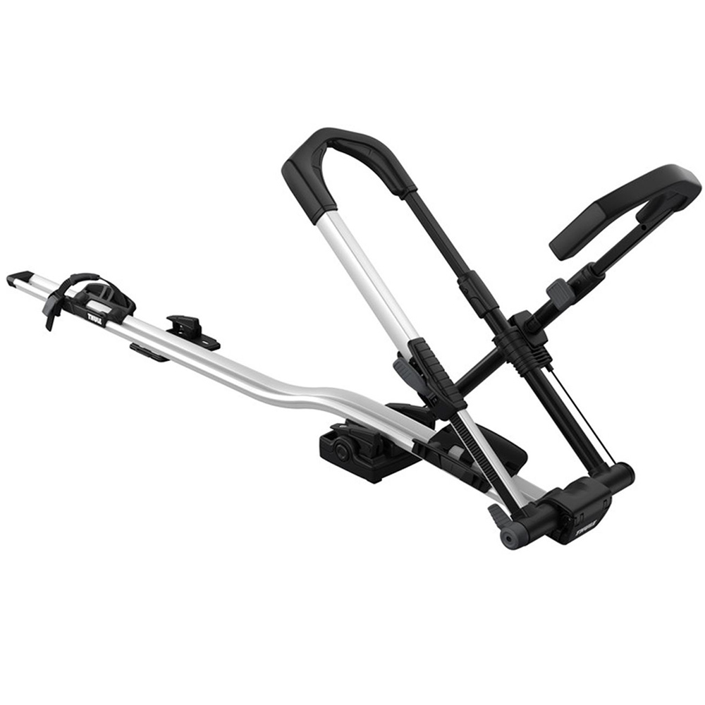 Suport biciclete Thule UpRide 599 cu prindere pe bare transversale Argintiu