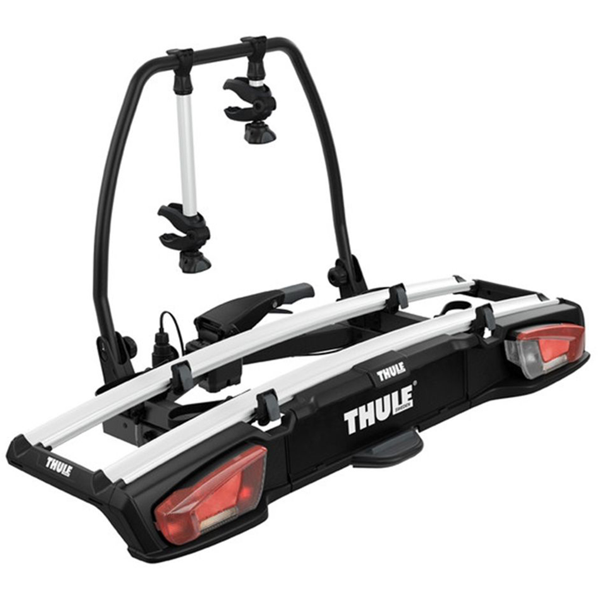 Suport pentru 2 biciclete Thule VeloSpace 938 XT2 cu prindere pe carligul de remorcare (13pini) Negru/Gri