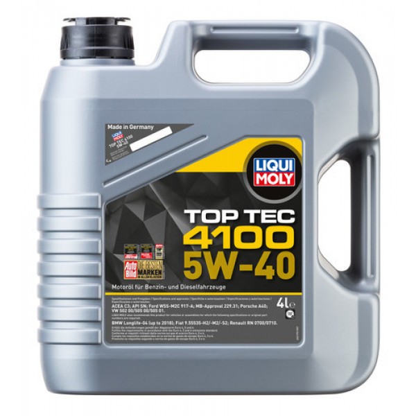 Ulei motor Liqui Moly Top Tec 4100 5W-40 (2195 ) 4L