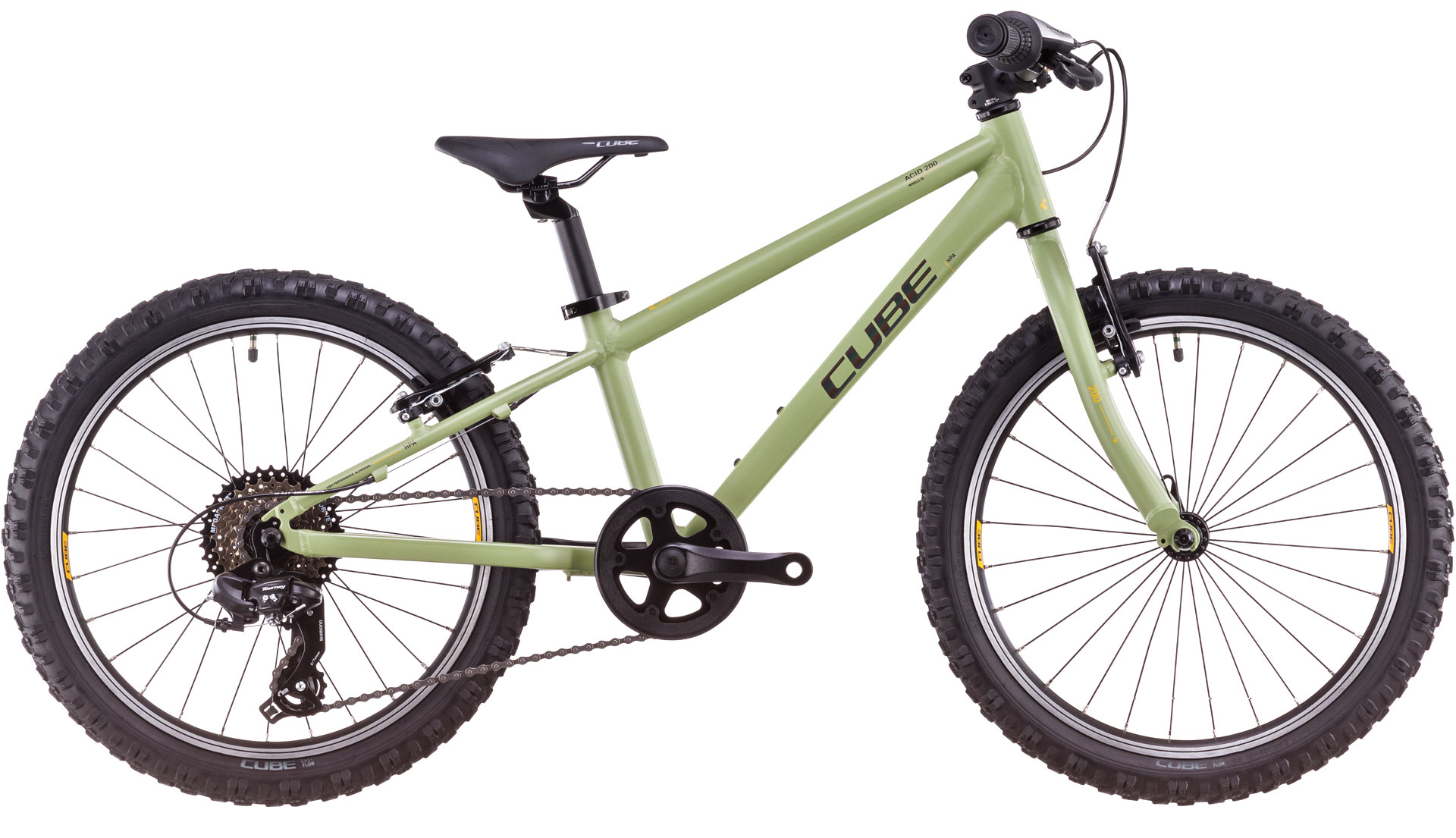 Biciclete copii - BICICLETA CUBE ACID 200 LIGHTOLIVE ORANGE 2025 roti 20"