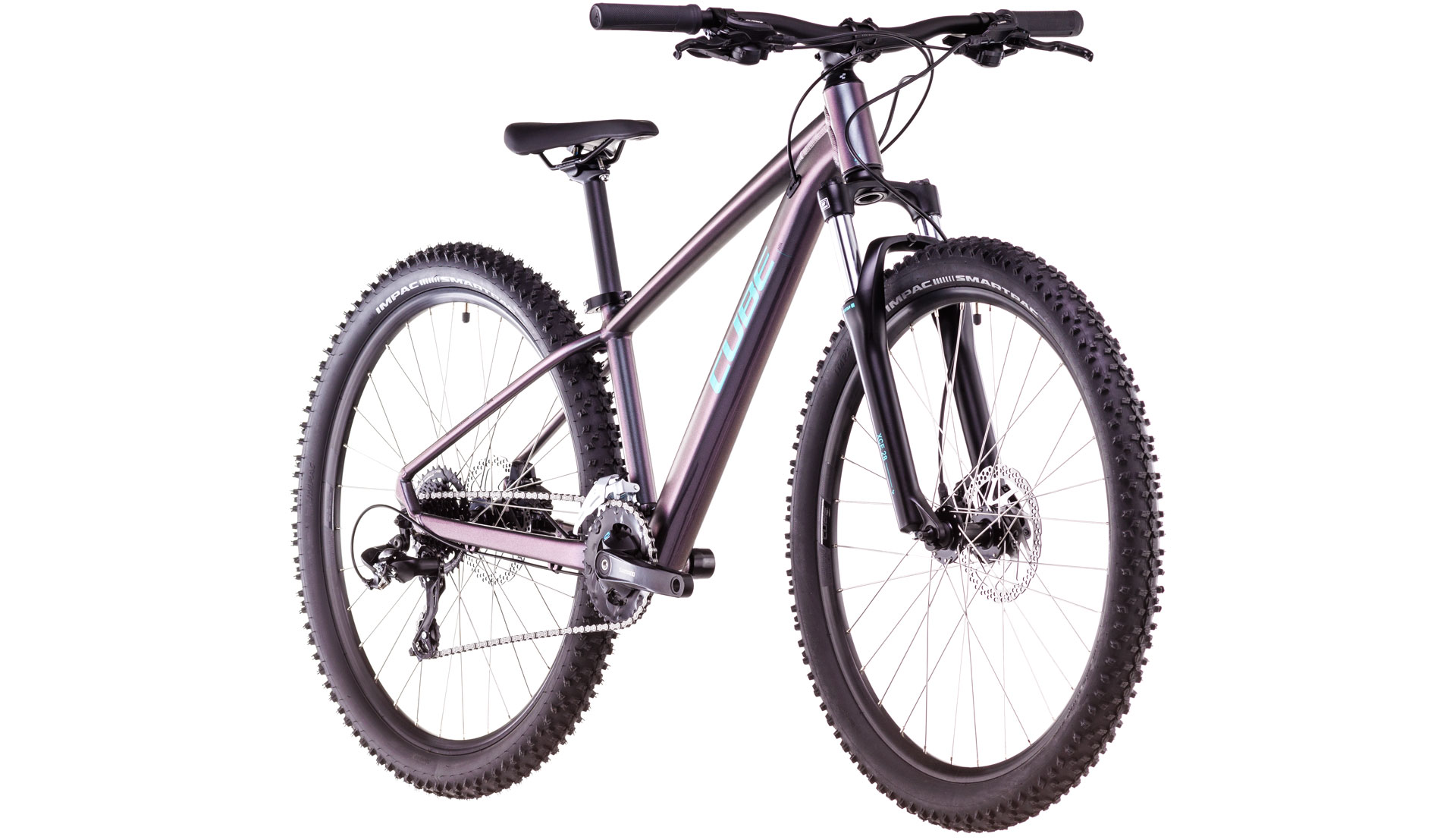 BICICLETA CUBE ACID 260 DISC GALACTIC CYAN 2025 roti 26" [1]