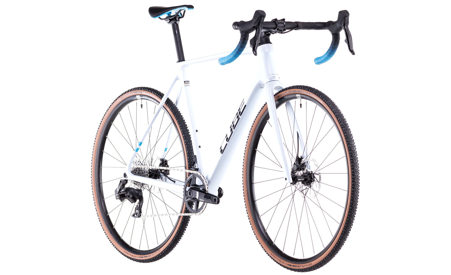 BICICLETA CUBE CROSS RACE C:62 RACE POLARWHITE BLUE 2025 50 cm [1]