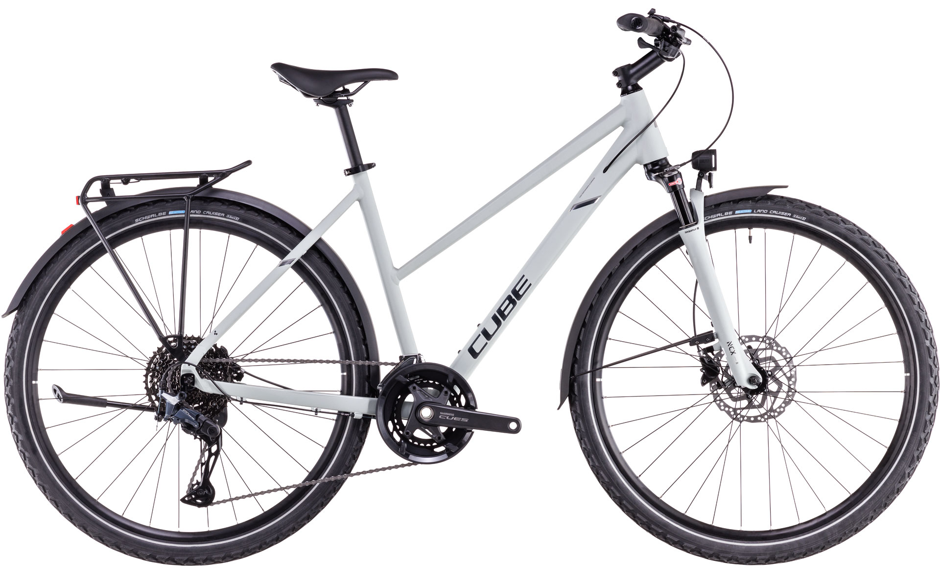 Ciclism - BICICLETA CUBE NATURE EXC ALLROAD TRAPEZE SEASALT PYRITE 2025 XS (46 cm)