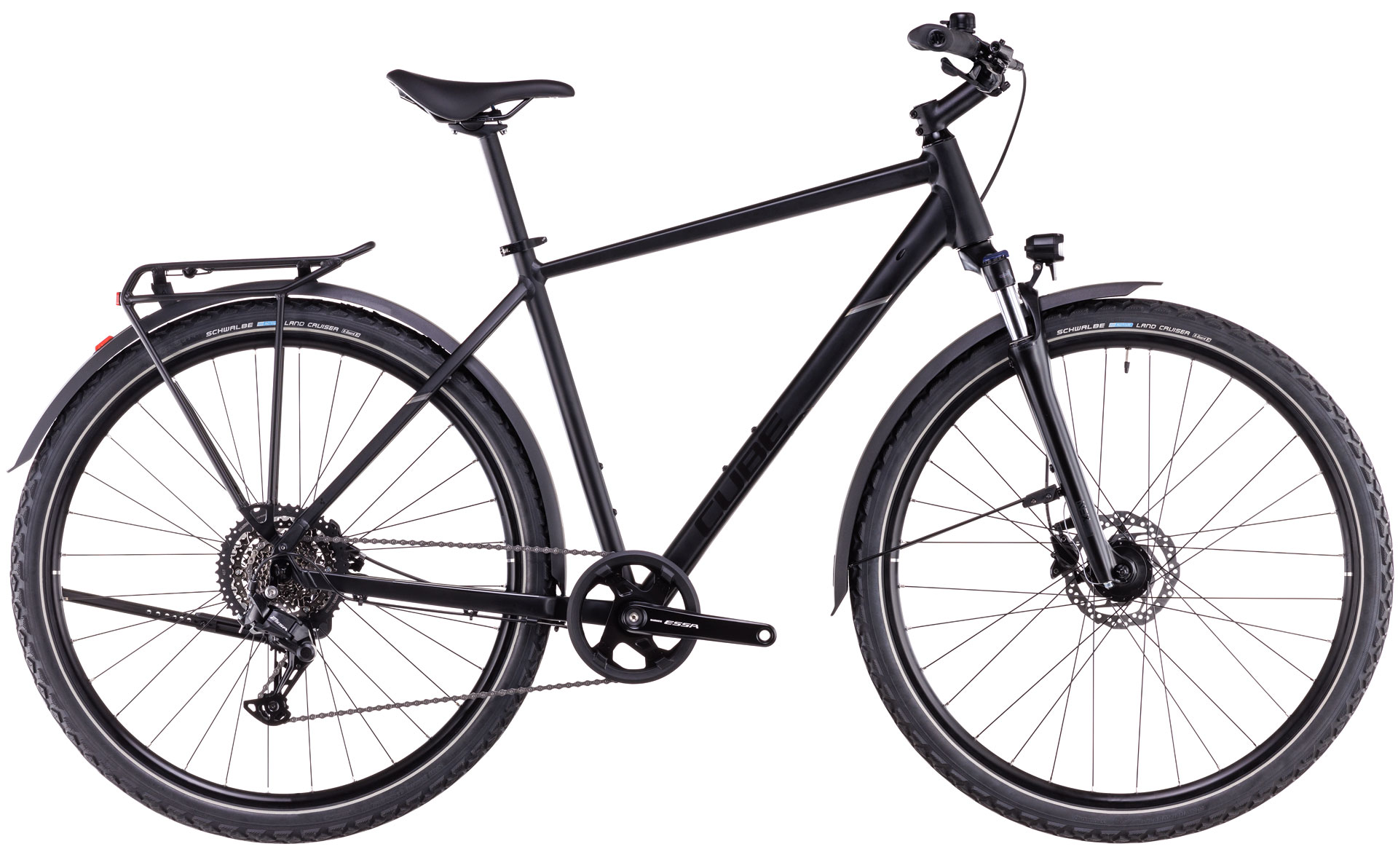 Ciclism - BICICLETA CUBE NATURE ONE ALLROAD BLACK BLACK 2025 46 cm