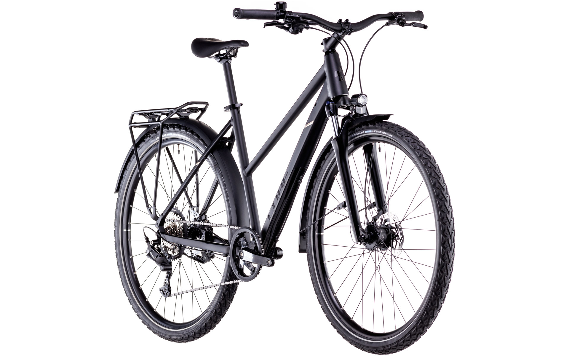 BICICLETA CUBE NATURE ONE ALLROAD TRAPEZE BLACK BLACK 2025 XS (46 cm) [1]