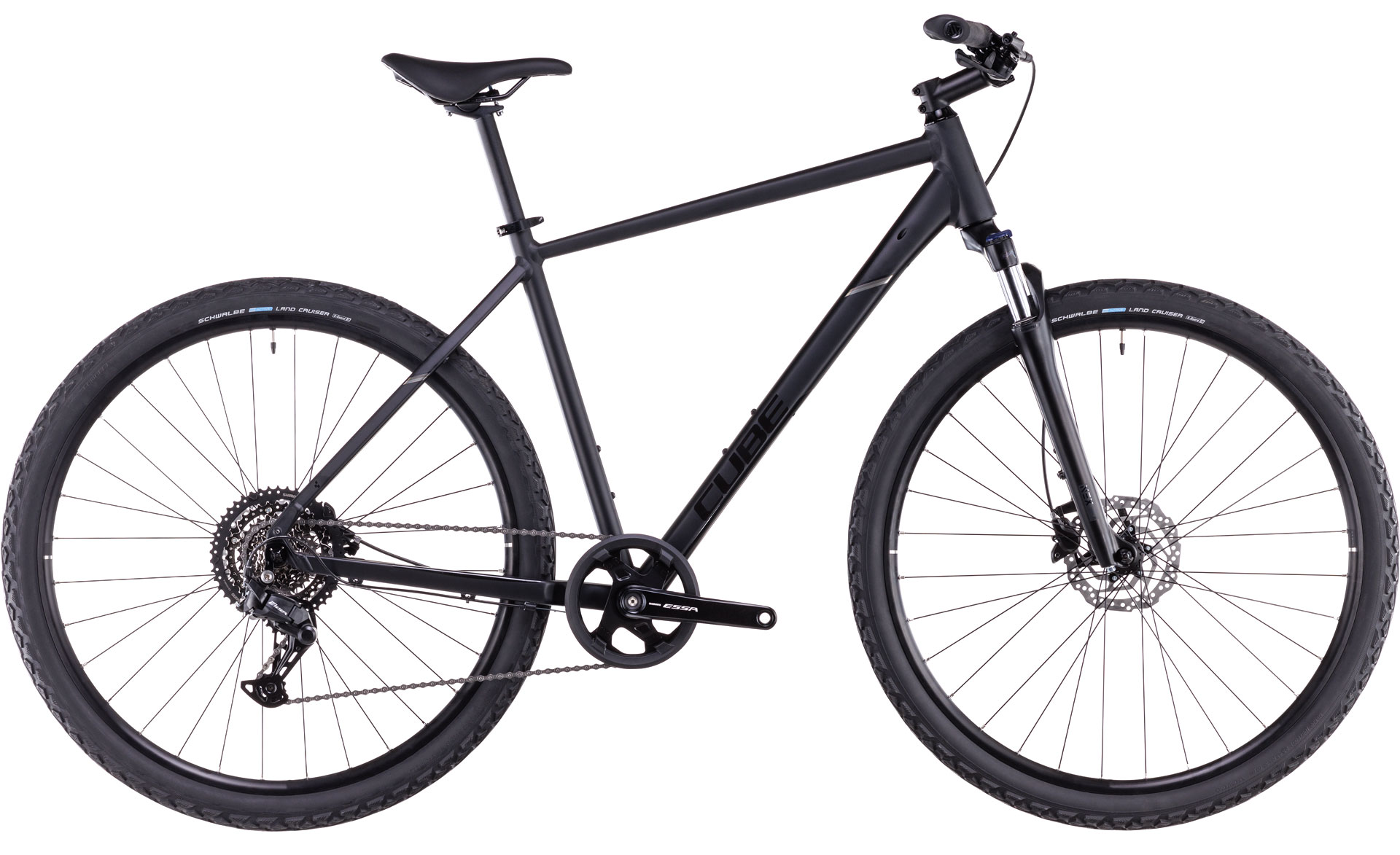 Ciclism - BICICLETA CUBE NATURE ONE BLACK BLACK 2025 46 cm