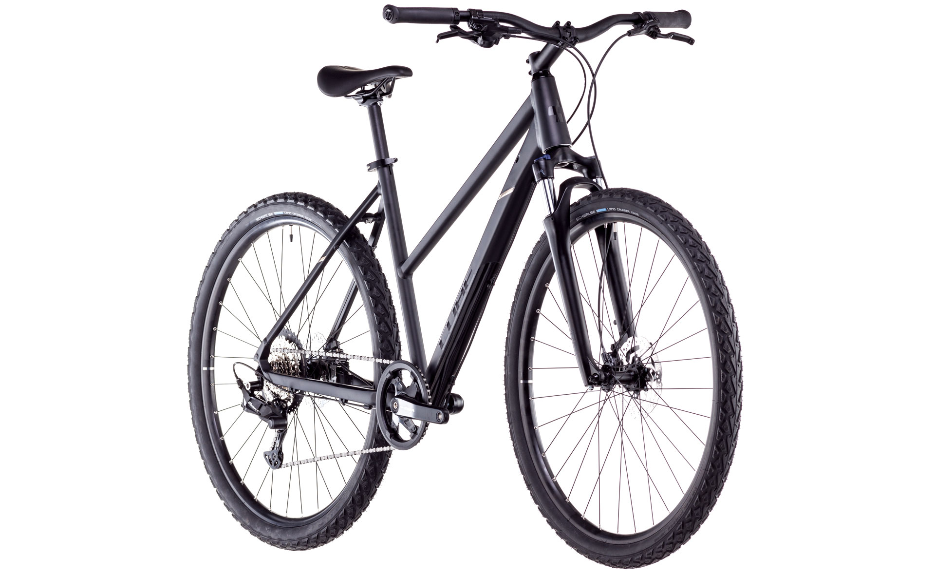 BICICLETA CUBE NATURE ONE TRAPEZE BLACK BLACK 2025 XS (46 cm) [1]