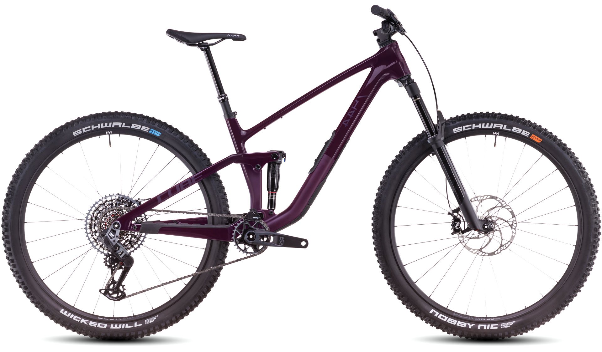 Ciclism - BICICLETA CUBE STEREO ONE44 C:68X SLX 29 LIQUIDVIOLET BLACK 2025 L