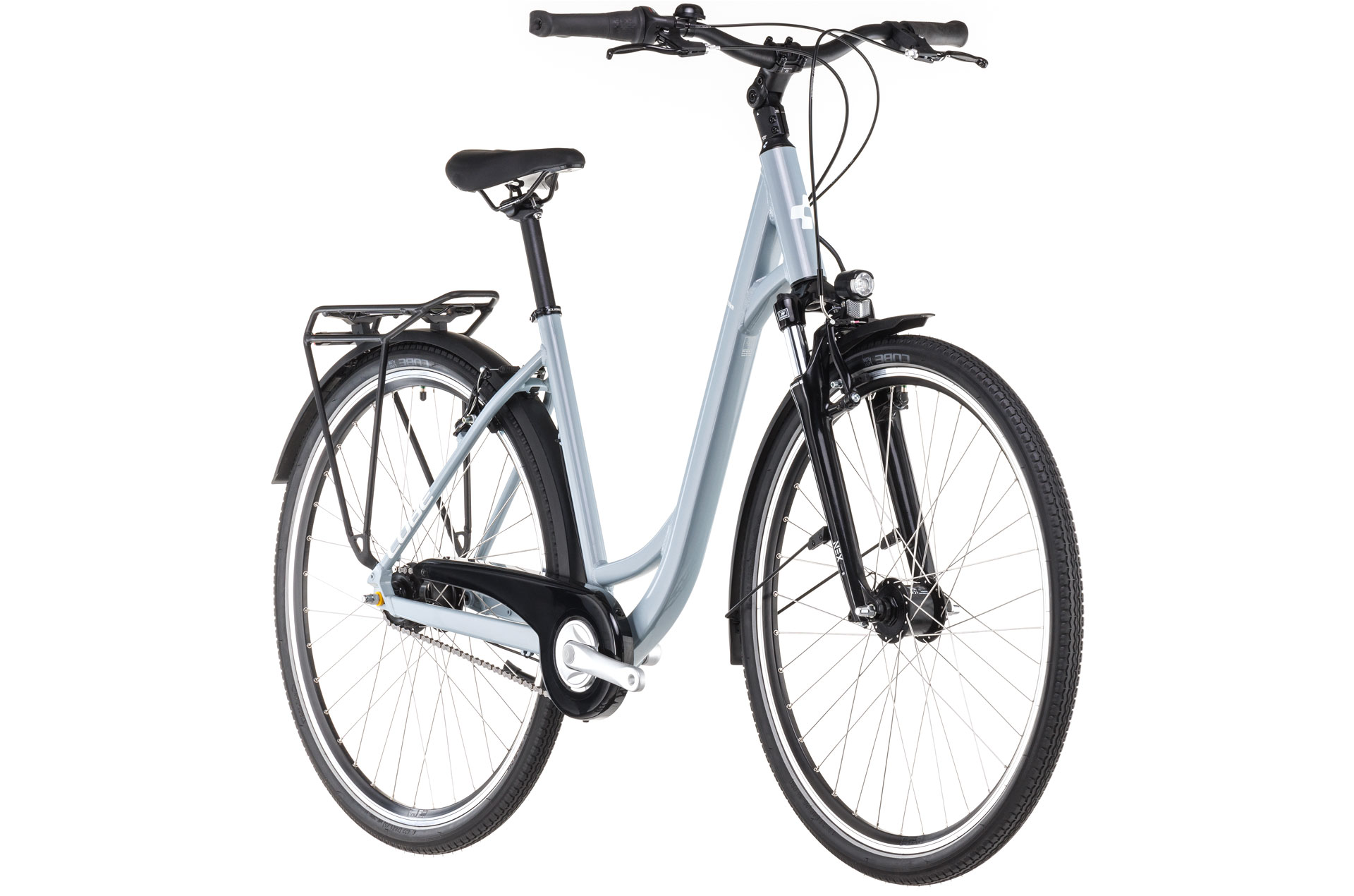 BICICLETA CUBE TOWN ONE EASY ENTRY POLARGREY WHITE 2025 45 cm [1]