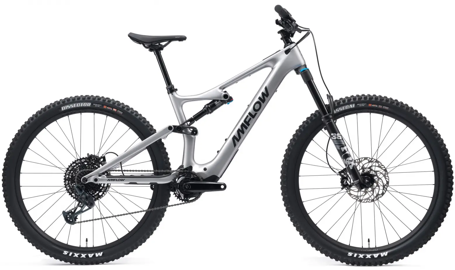 Biciclete - BICICLETA ELECTRICA AMFLOW PL CARBON SATIN SILVER 2025 XL